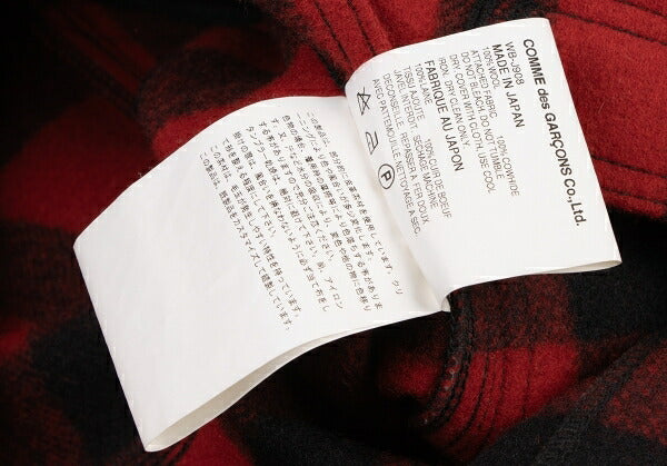 Ye JUNYA WATANABE MAN Gingham Check Jacket Red Size SS