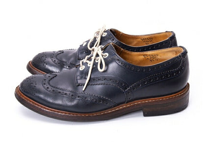 Tricker's Barton Leather Shoes Navy Size 27cm
