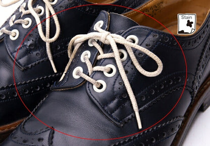 Tricker's Barton Leather Shoes Navy Size 27cm