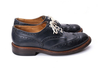 Tricker's Barton Leather Shoes Navy Size 27cm
