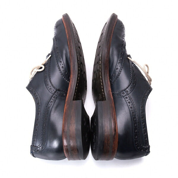 Tricker's Barton Leather Shoes Navy Size 27cm