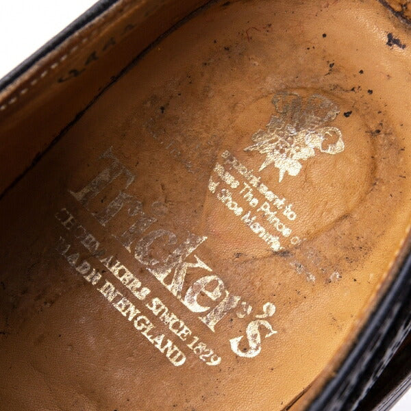 Tricker's Barton Leather Shoes Navy Size 27cm