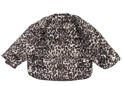 JNBY Leopard Reversible Down Jacket Gray Size F