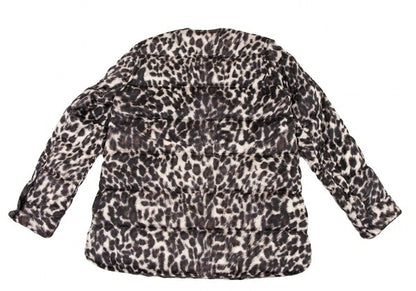 JNBY Leopard Reversible Down Jacket Gray Size F