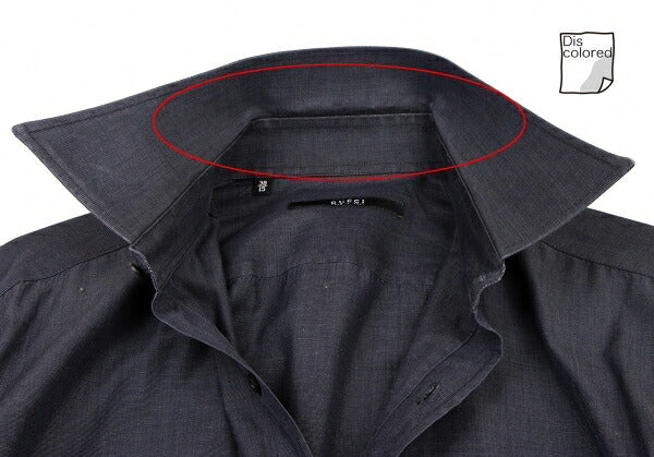 GUCCI Charcoal Cotton Long Sleeve Shirt Size 38