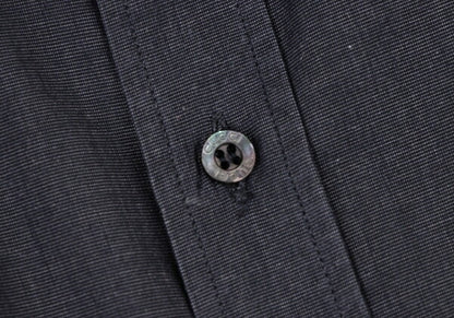 GUCCI Charcoal Cotton Long Sleeve Shirt Size 38