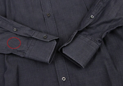 GUCCI Charcoal Cotton Long Sleeve Shirt Size 38
