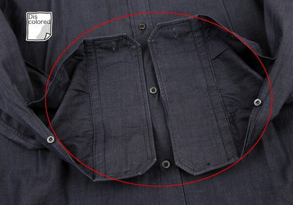 GUCCI Charcoal Cotton Long Sleeve Shirt Size 38