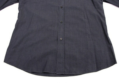 GUCCI Charcoal Cotton Long Sleeve Shirt Size 38