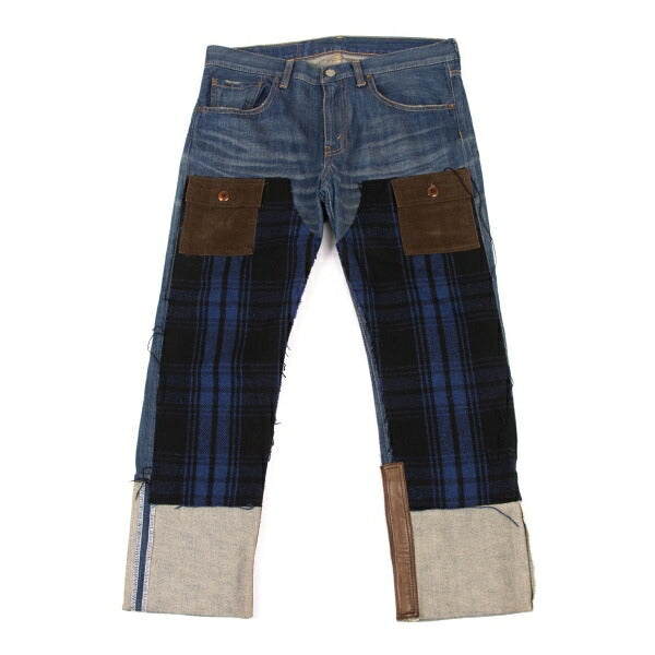 JUNYA WATANABE MAN CDG x Levi's 505 Check Denim Blue Size S