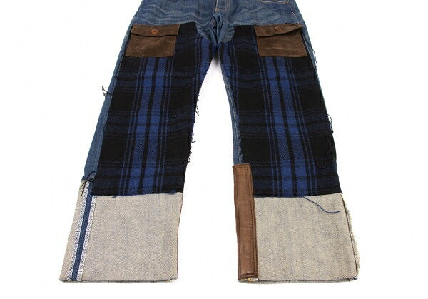 JUNYA WATANABE MAN CDG x Levi's 505 Check Denim Blue Size S