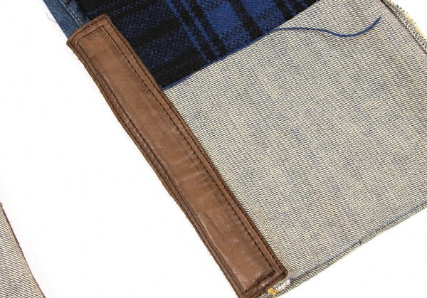 JUNYA WATANABE MAN CDG x Levi's 505 Check Denim Blue Size S