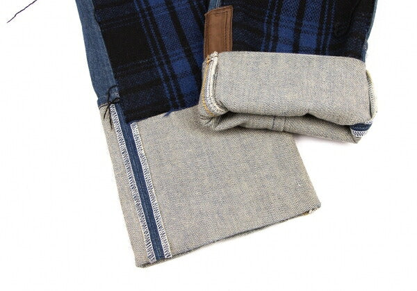 JUNYA WATANABE MAN CDG x Levi's 505 Check Denim Blue Size S