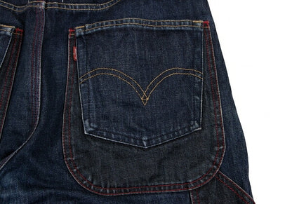 Levi's x JW MAN Reconstructed Denim Shorts Indigo Size SS