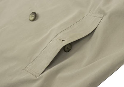 ISSEY MIYAKE MEN Cotton Double-Breasted Coat Beige Size L