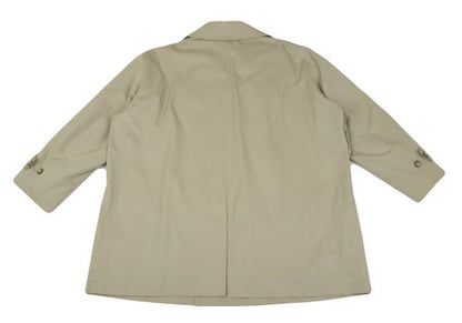 ISSEY MIYAKE MEN Cotton Double-Breasted Coat Beige Size L