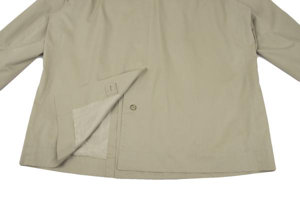 ISSEY MIYAKE MEN Cotton Double-Breasted Coat Beige Size L