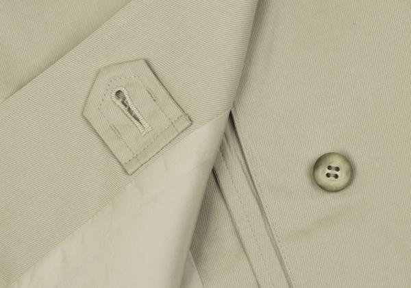 ISSEY MIYAKE MEN Cotton Double-Breasted Coat Beige Size L
