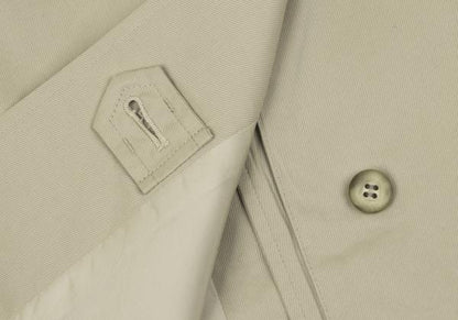 ISSEY MIYAKE MEN Cotton Double-Breasted Coat Beige Size L