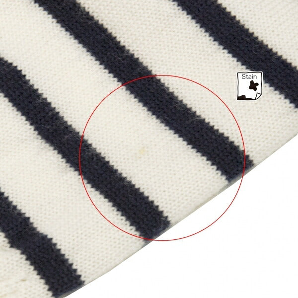 tricot COMME des GARCONS Wool Sequin Cream Navy Sweater Size M