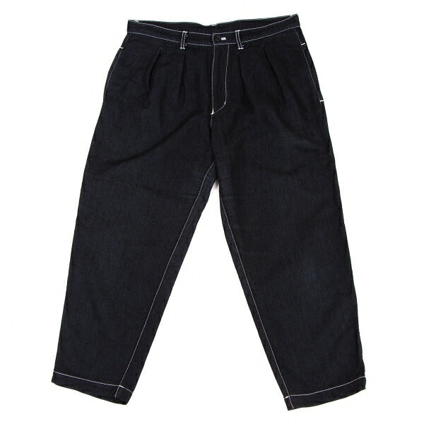 COMME des GARCONS Cotton Stitch 2-Pleat Pants Navy Size M