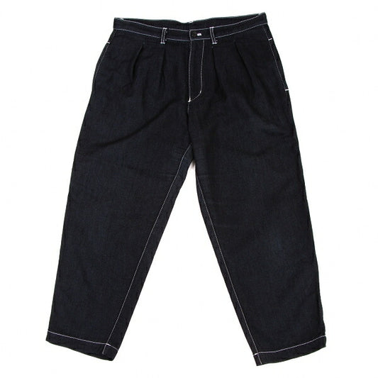COMME des GARCONS Cotton Stitch 2-Pleat Pants Navy Size M