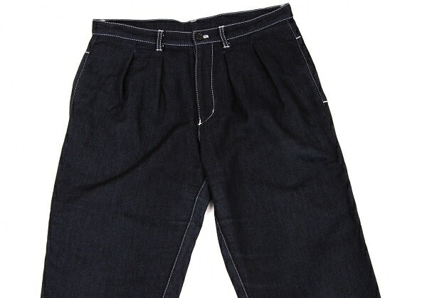 COMME des GARCONS Cotton Stitch 2-Pleat Pants Navy Size M