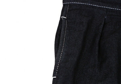 COMME des GARCONS Cotton Stitch 2-Pleat Pants Navy Size M