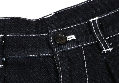 COMME des GARCONS Cotton Stitch 2-Pleat Pants Navy Size M
