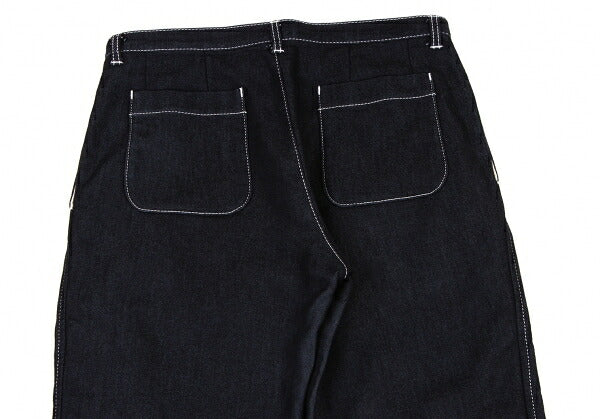 COMME des GARCONS Cotton Stitch 2-Pleat Pants Navy Size M