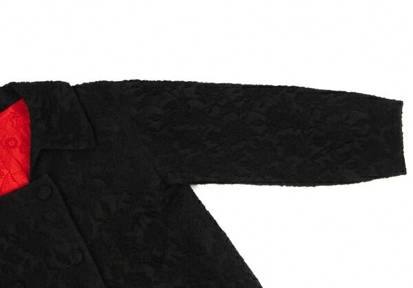 KEITA MARUYAMA Flower Woven Wool Coat Black Size M