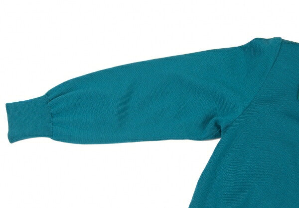 Yves Saint Laurent Wool Knit Polo Turquoise Size M