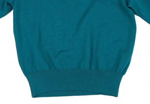 Yves Saint Laurent Wool Knit Polo Turquoise Size M