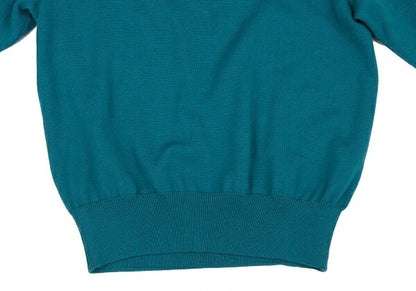 Yves Saint Laurent Wool Knit Polo Turquoise Size M