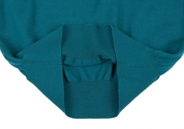 Yves Saint Laurent Wool Knit Polo Turquoise Size M