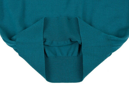 Yves Saint Laurent Wool Knit Polo Turquoise Size M