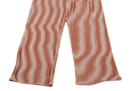 ISSEY MIYAKE Blurred Graphic Print Pants Brown Size M