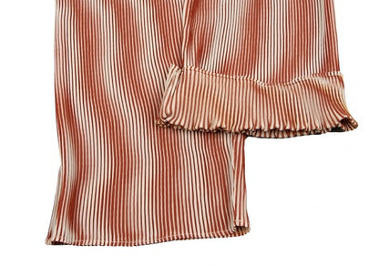 ISSEY MIYAKE Blurred Graphic Print Pants Brown Size M