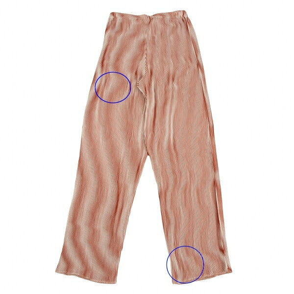 ISSEY MIYAKE Blurred Graphic Print Pants Brown Size M