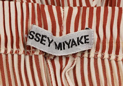 ISSEY MIYAKE Blurred Graphic Print Pants Brown Size M