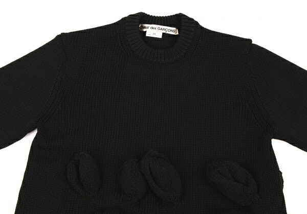 COMME des GARCONS 23AW Applique Sweater Black Size XS