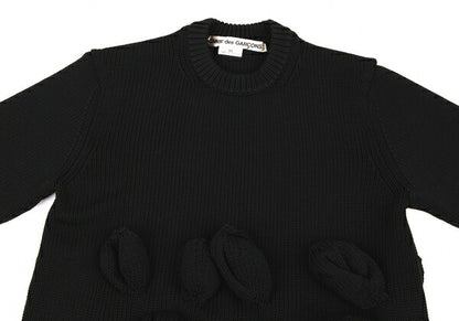 COMME des GARCONS 23AW Applique Sweater Black Size XS
