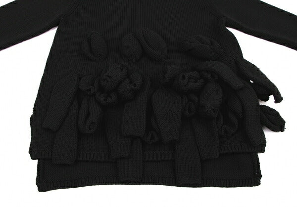COMME des GARCONS 23AW Applique Sweater Black Size XS