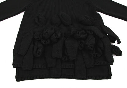 COMME des GARCONS 23AW Applique Sweater Black Size XS