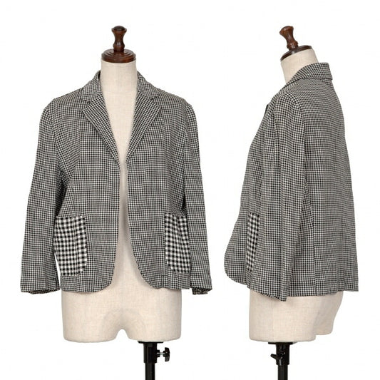 COMME des GARCONS Cotton Knit Jacket White/Black Size M