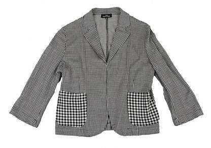 COMME des GARCONS Cotton Knit Jacket White/Black Size M