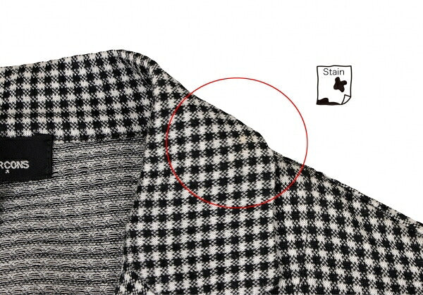 COMME des GARCONS Cotton Knit Jacket White/Black Size M