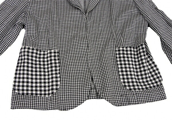 COMME des GARCONS Cotton Knit Jacket White/Black Size M