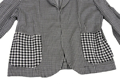 COMME des GARCONS Cotton Knit Jacket White/Black Size M