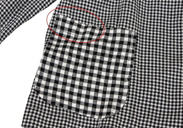 COMME des GARCONS Cotton Knit Jacket White/Black Size M